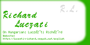 richard luczati business card